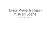 Horror film trailers - Mise en Scene