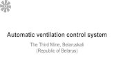 Automatic mine ventilation control system
