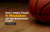 Basketball Mistakes - Don't Sabotage Your Success Off The Court