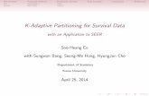 K-adaptive partitioning for survival data