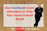 Grab attention by buying facebook event attendees