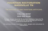 Fountain Restoration Nashville TN 816-500-4198