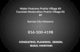 Water Features Prairie Village KS / Fountain Restoration Prairie Village KS  by Kansas City Masonry 816-500-4198