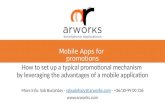 13 steps of a Sales Promotion managed by a sole mobile app