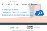 Introduction to Azure Search