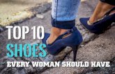 Top 10 shoes every woman should have