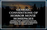 Horror movie homepage analysis