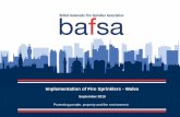CFW Domestic Sprinkler Regulations - Bafsa Fire Sprinkler Wales