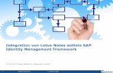 Integration von Lotus Notes mittels SAP Framework (Level 3)
