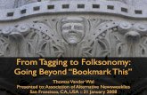 Tagging to Folksonomy