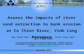 Assess the impact of river sand extraction to bank erosion at Co Chien river, Vinh Long provine