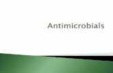 Principles of antimicrobial therapy - Pharmacology