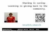 Sharing is caring-  Learning is giving back to the community