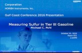 Measuring Sulfur in Tier III Gasoline