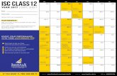 ISC Class 12 Exam Schedule 2017