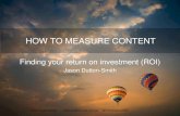 How To Measure Content ROI