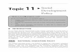 Topic 11 sociol development policy