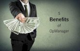 5 benefits of OpManager