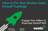 How to Fix Your Broken Sales Kickoff Trainings | Veelo