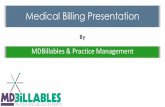 Medical billing presentation: MDBillablles introduction
