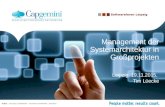 Management of the system architecture in large-scale projects