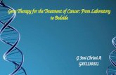 Gene therapy for the treatmen of cancer