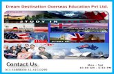 To get the best facility to study in abroad with dream destination overseas eduaction
