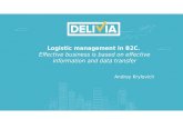 B2C logistics management (Delivia)