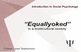 Equallyoked  - Pronunciation - Definition - Concepts