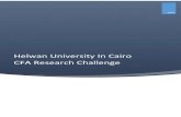 Egypt Helwan University Report 2016