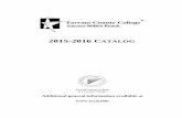 TCC 2015-2016 Catalog - tccd.edu