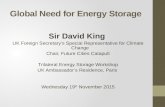 Energy Storage: 1 - Sir David King keynote speech