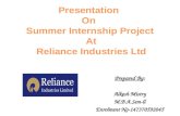 Alkesh ppt reliance summer training report on working capital