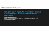 Engineering marketers' 2016 campaign plans research report