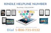 Dial Kindle fire helpline number 1-806-731-0132