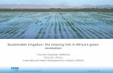 Sustainable irrigation: the missing link in Africa’s green revolution