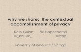 Why we share: The contextual accomplishment of privacy