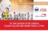 12 Days of Holiday Fire Safety Tips