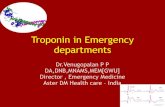 Troponins in emergency departments by venu