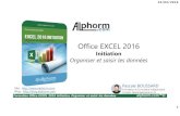 Alphorm.com Support de la formation EXCEL 2016 initiation ,Organiser et saisir les données