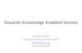 Towards Knowledge-Enabled Society