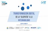 Tecnap2016 Transformación Digital "De la Silopatía a la Integrabilidad"