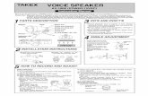 Takex AV-100E Instruction Manual