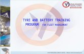 Tyre and battery training for fleet management