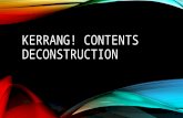Kerrang contents deconstruction