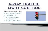 Four way traffic light conrol using Verilog