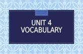 Unit 4 Vocabulary "My School Life" Intro