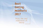 Feel The Real Experience of Gaming Sessions with these best gaming headsets 2017
