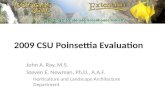 2009 CSU Poinsettia Evaluation