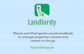 Landlordy - iPhone and iPad app for private landlords to manage properties, tenants and rentals on the go